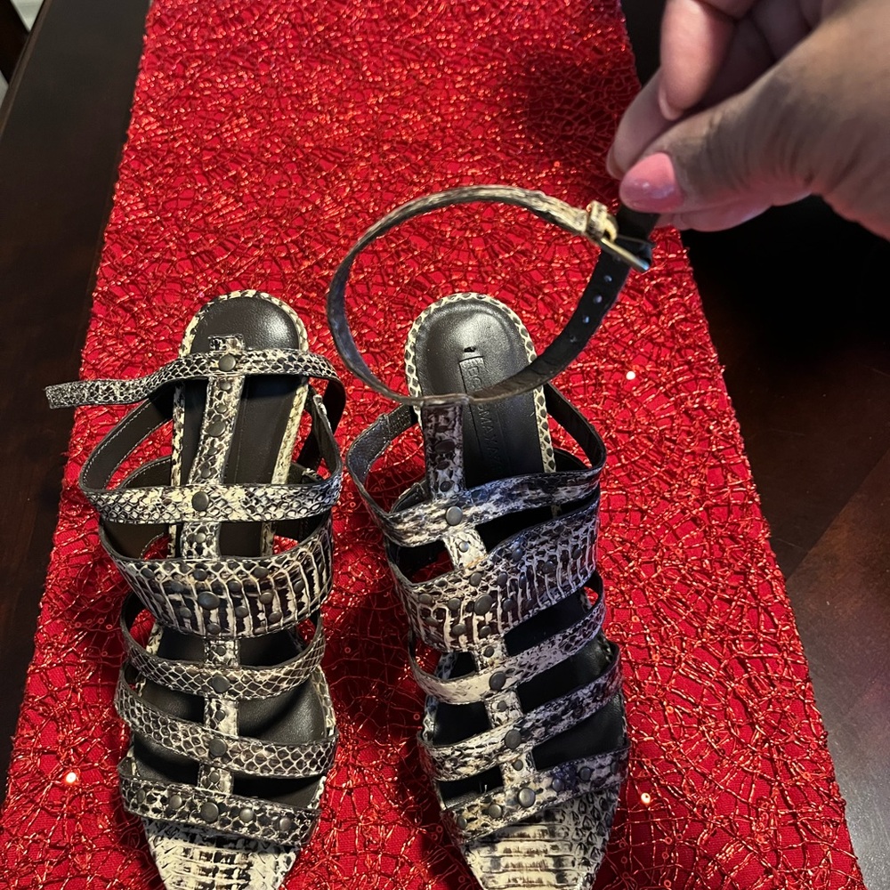 Snake Print Sandals - Picture 2 of 4